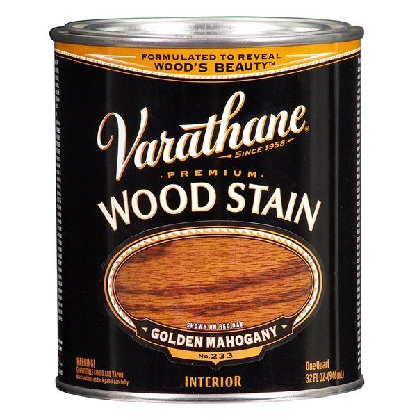 Rust-Oleum 1 Qt Golden Mahogany Varathane Oil-Based Interior Wood Stain 211718H
